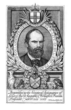 Bookplate of Sir Augustus Wollaston Franks (1826-97)